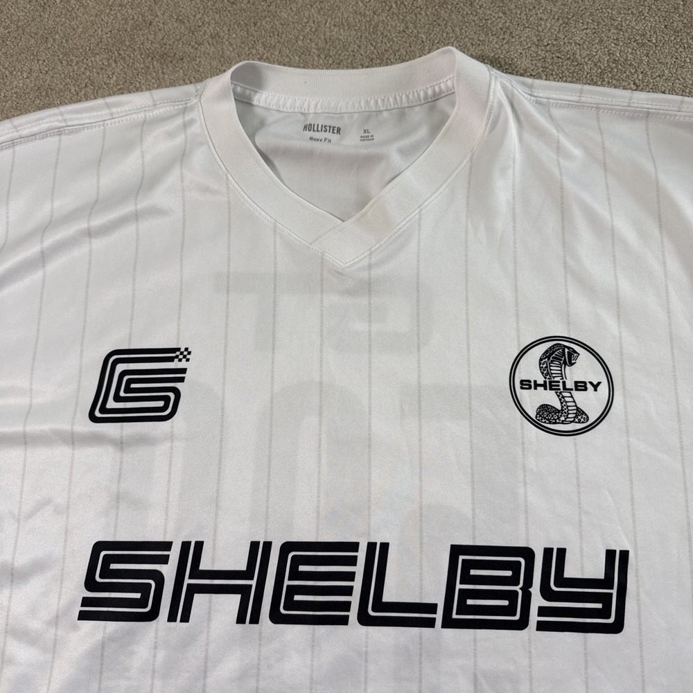 Hollister Boxy Fit Ford Shelby GT 500 Race Car Official Baseball Shirt Mens XL - Picture 4 of 8
